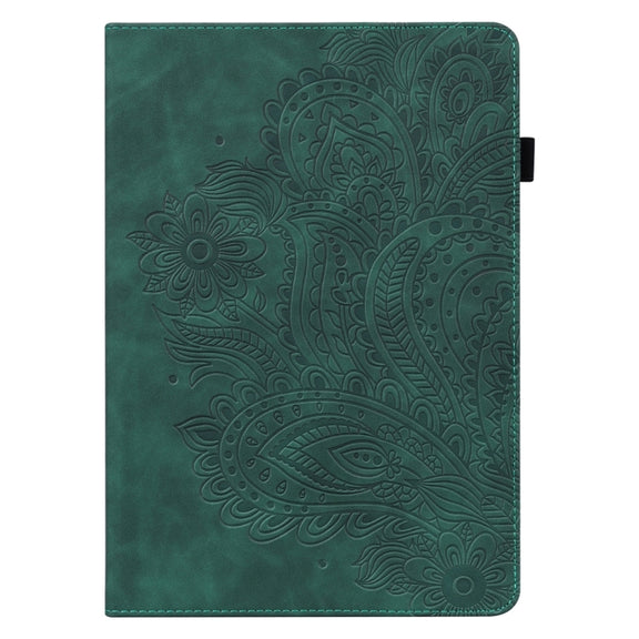 For Lenovo Tab P11 Pro Gen 2 Peacock Embossed Pattern Leather Tablet Case(Green)