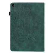 For Huawei MatePad SE 10.4 2022 Peacock Embossed Pattern Leather Tablet Case(Green)