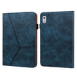 For Lenovo Tab M8 4th Gen TB-300FU Embossed Striped Leather Tablet Case(Blue) - Lenovo by PMC TechLife | Online Shopping South Africa | PMC TechLife | Buy Now Pay Later Mobicred