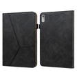 For Lenovo Tab P11 Gen 2 Embossed Striped Leather Tablet Case(Black) - Lenovo by PMC TechLife | Online Shopping South Africa | PMC TechLife | Buy Now Pay Later Mobicred