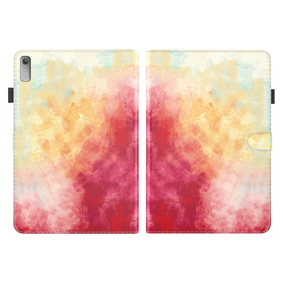For Lenovo Tab P11 Gen 2 11.5 Watercolor Pattern Flip Leather Tablet Case(Spring Cherry)