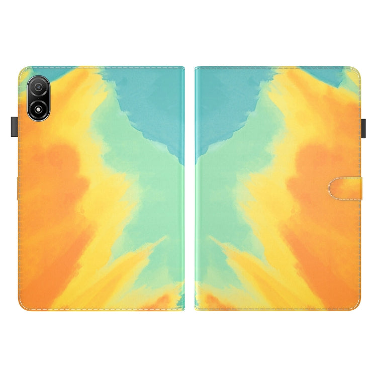 For Honor Pad V8 Pro Watercolor Pattern Flip Leather Tablet Case(Autumn Leaves)
