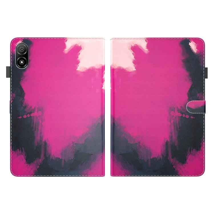 For Honor Pad V8 Pro Watercolor Pattern Flip Leather Tablet Case(Berry Color)