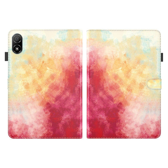 For Honor Pad V8 Pro Watercolor Pattern Flip Leather Tablet Case(Spring Cherry)