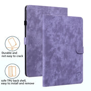 For Lenovo Tab P11 Pro Gen 2 11.2 Tiger Pattern Flip Leather Tablet Case(Purple)