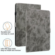 For Honor Pad V8 Pro Tiger Pattern Flip Leather Tablet Case(Grey)