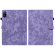 For Honor Pad V8 Pro Tiger Pattern Flip Leather Tablet Case(Purple)