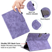 For Honor Pad V8 Pro Tiger Pattern Flip Leather Tablet Case(Purple)