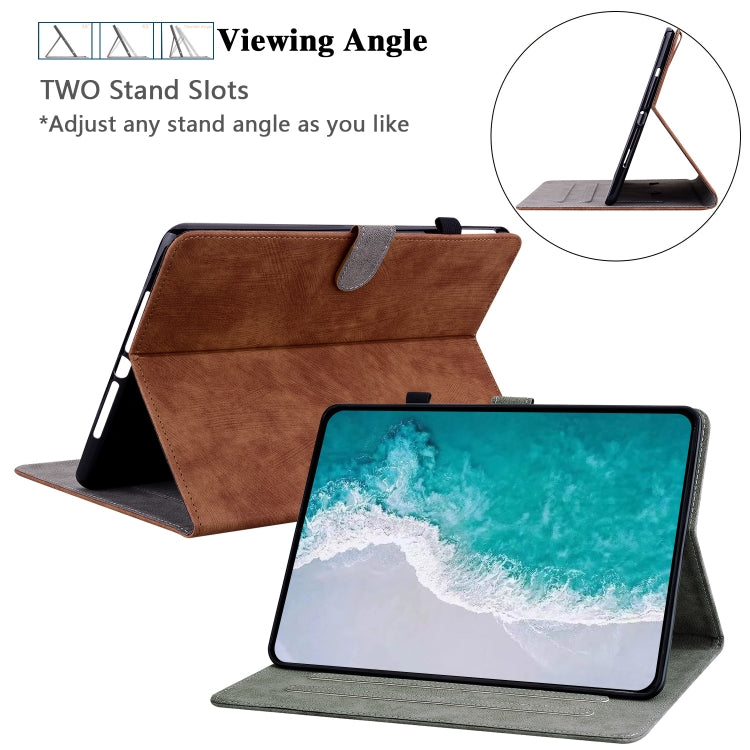 For Honor Pad V8 Pro Tiger Pattern Flip Leather Tablet Case(Brown)