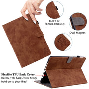 For Honor Pad V8 Pro Tiger Pattern Flip Leather Tablet Case(Brown)