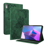 For Lenovo Tab P11 Gen 2 11.5 Butterfly Flower Embossed Leather Tablet Case(Green)