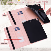 For Lenovo Tab P11 Gen 2 Tree & Deer Pattern Embossed Leather Tablet Case(Pink)