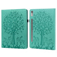 For Lenovo Tab P11 Pro Gen 2 Tree & Deer Pattern Embossed Leather Tablet Case(Green) - Lenovo by PMC TechLife | Online Shopping South Africa | PMC TechLife | Buy Now Pay Later Mobicred