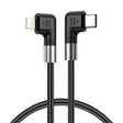 A9 30W USB-C/Type-C to 8 Pin Double Elbow Data Cable, Length:1m - 2 in 1 Cable by PMC TechLife | Online Shopping South Africa | PMC TechLife | Buy Now Pay Later Mobicred