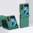 For OPPO Find N2 Flip Three-stage Skin Feel PC Phone Case with Hinge(Green) - Find N2 Flip Cases by PMC TechLife | Online Shopping South Africa | PMC TechLife