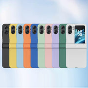 For OPPO Find N2 Flip Three-stage Skin Feel PC Phone Case with Hinge(Green)