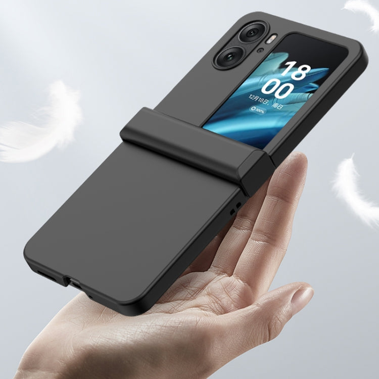 For OPPO Find N2 Flip Three-stage Skin Feel PC Phone Case with Hinge(Green)