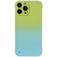 For iPhone XS Max Frameless Skin Feel Gradient Phone Case(Green + Light Blue) - More iPhone Cases by PMC TechLife | Online Shopping South Africa | PMC TechLife | Buy Now Pay Later Mobicred
