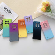 For Huawei Mate 50 Pro Frameless Skin Feel Gradient Phone Case(Orange Yellow)