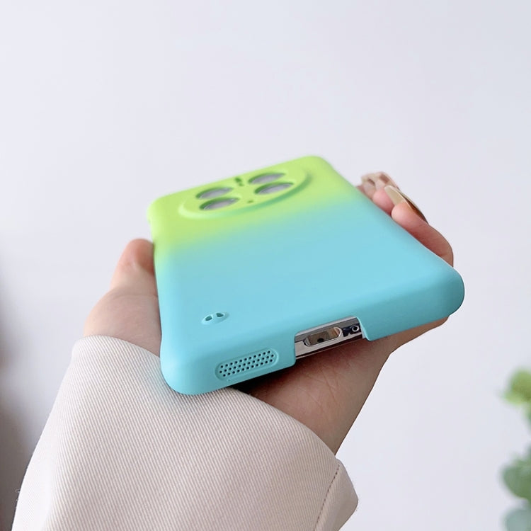 For Huawei Mate 40 Pro Frameless Skin Feel Gradient Phone Case(Orange Yellow)