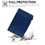 For 8 inch Suede Cross Texture Magnetic Clasp Leather Tablet Case(Blue)