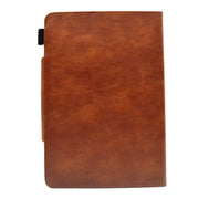 For 8 inch Suede Cross Texture Magnetic Clasp Leather Tablet Case(Brown)