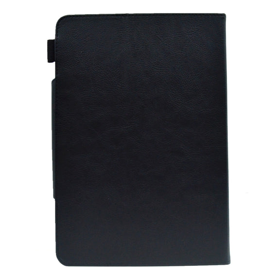 For 10 inch Suede Cross Texture Magnetic Clasp Leather Tablet Case(Black)