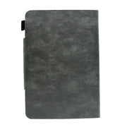 For 10 inch Suede Cross Texture Magnetic Clasp Leather Tablet Case(Grey)