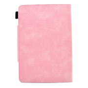 For 10 inch Suede Cross Texture Magnetic Clasp Leather Tablet Case(Pink)