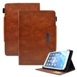 For 10 inch Suede Cross Texture Magnetic Clasp Leather Tablet Case(Brown) - 10 - 11 inch by PMC TechLife | Online Shopping South Africa | PMC TechLife | Buy Now Pay Later Mobicred