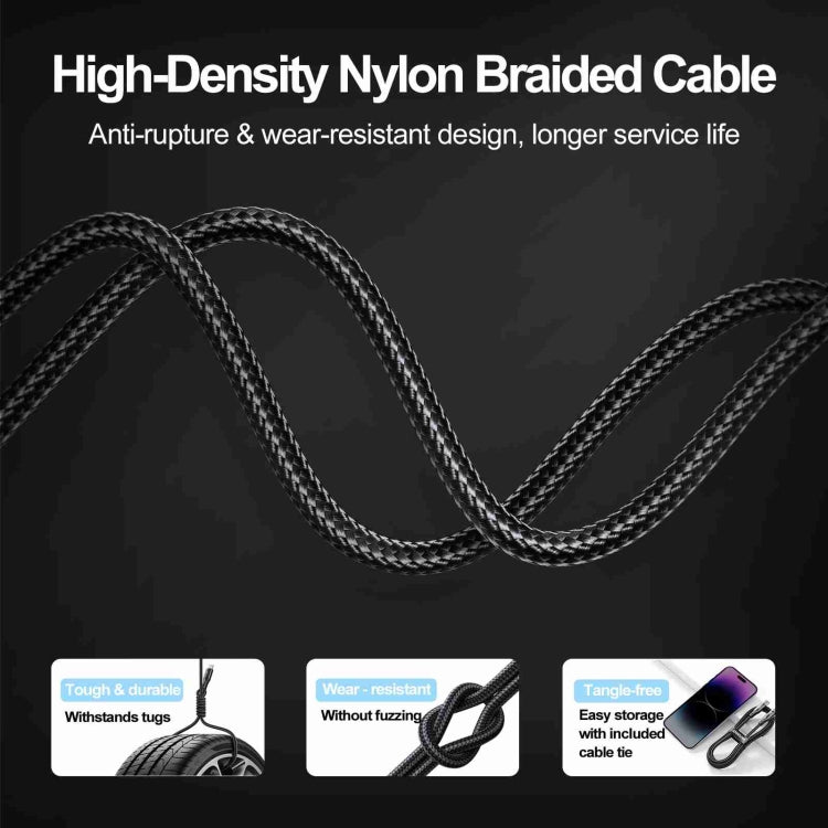 JOYROOM S-UL012A10 Extraordinary Series 2.4A USB-A to 8 Pin Fast Charging Data Cable, Cable Length:1.2m(White)