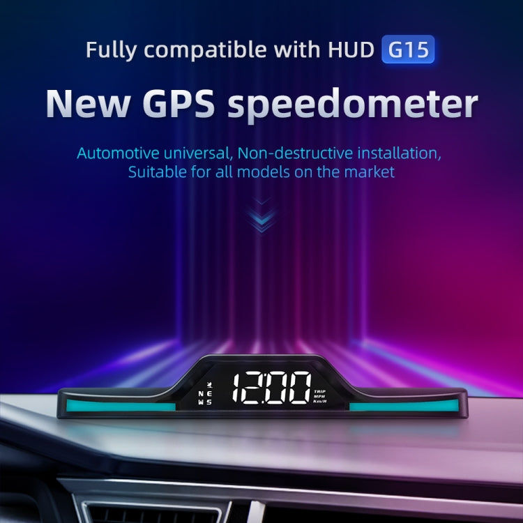 G15 Car HD GPS Head-Up Display with Color Changing Ambient Light
