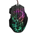 HXSJ A874 7-keys Flowing Water Crack Colorful Luminous Wired Gaming Mouse - Wired Mice by HXSJ | Online Shopping South Africa | PMC TechLife | Buy Now Pay Later Mobicred