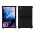 For TCL 10 Tab Max 10.36 inch Silicone Tablet Protective Case with Invisible Bracket(Black) - Others by PMC TechLife | Online Shopping South Africa | PMC TechLife