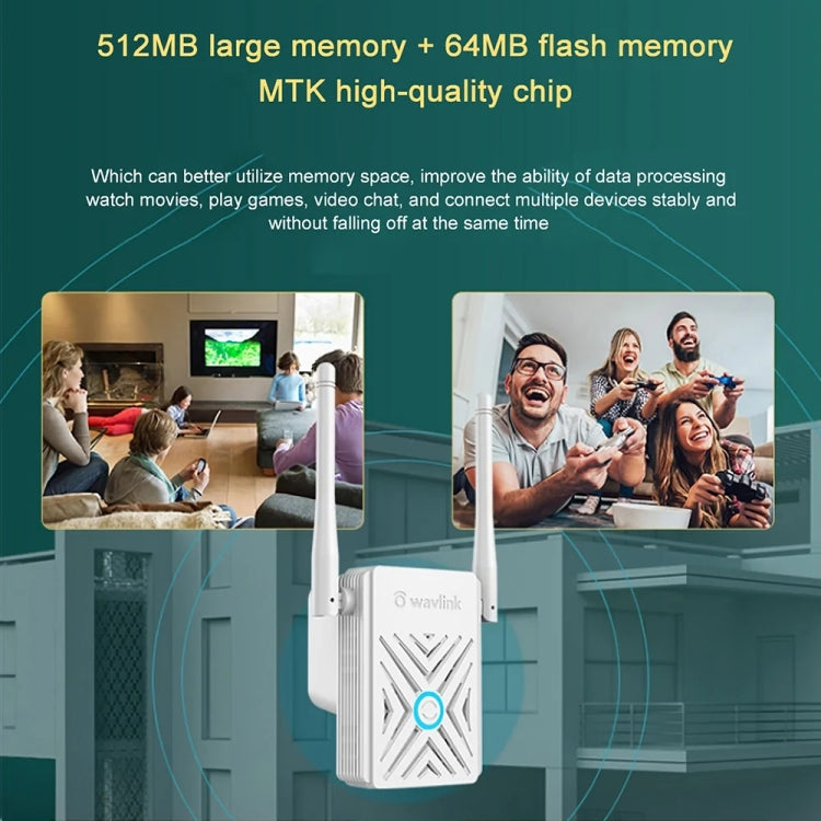 Wavlink WN578W2 300Mbps 2.4GHz WiFi Extender Repeater Home Wireless Signal Amplifier(US Plug)