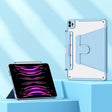 For Huawei MatePad 10.8 Detachable Rotating Leather Tablet Case(Blue) - Huawei by PMC TechLife | Online Shopping South Africa | PMC TechLife | Buy Now Pay Later Mobicred