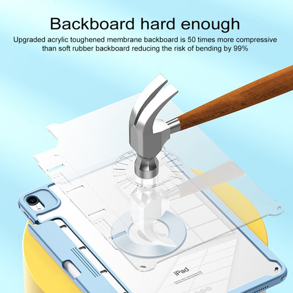 For Huawei MatePad 10.8 Detachable Rotating Leather Tablet Case(Blue)