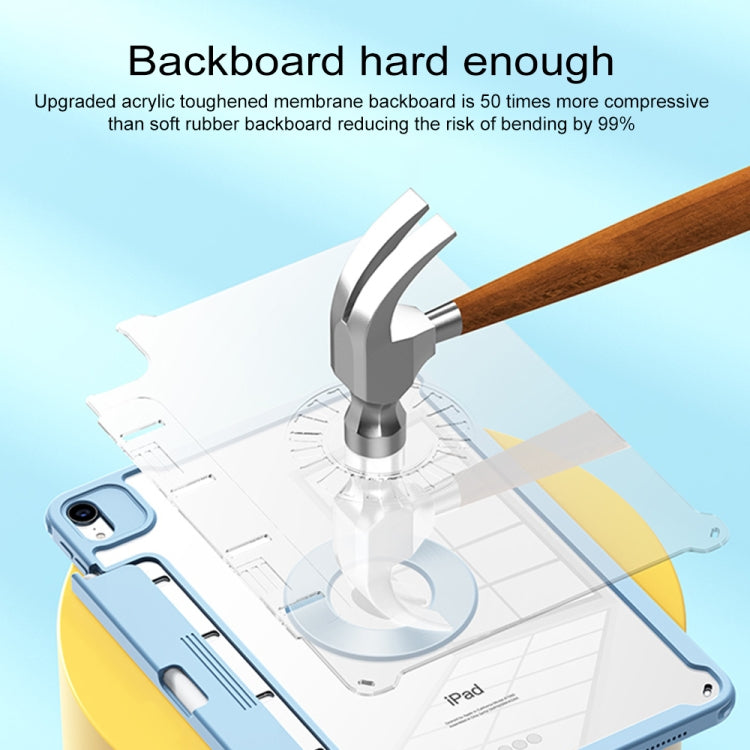 For Huawei MatePad 11 Detachable Rotating Leather Tablet Case(Blue)