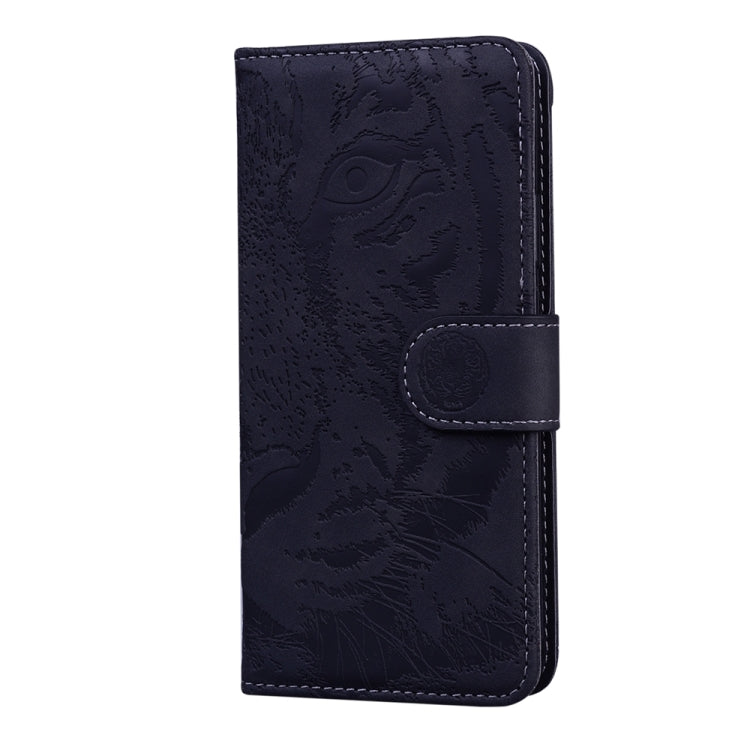 For Honor X9a Tiger Embossing Pattern Leather Phone Case(Black)