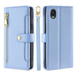 For Kyocera Digno BX2-Digno SX2-A101KC Sheep Texture Cross-body Zipper Wallet Leather Phone Case(Blue) - free shipping - PMC TechLife - Order now!