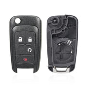For Opel Car Keys Replacement Car Key Case with Foldable Key Blade(3 Buttons/Start Button)
