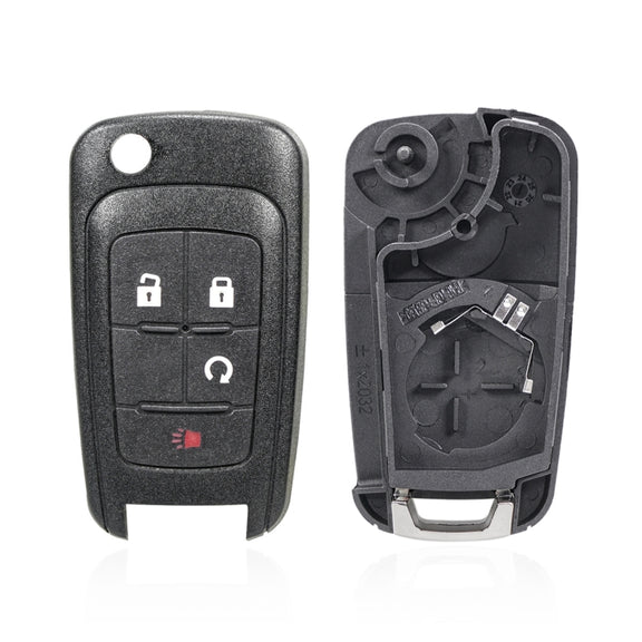 For Opel Car Keys Replacement Car Key Case with Foldable Key Blade(3 Buttons/Start Button)