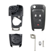For Opel Car Keys Replacement Car Key Case with Foldable Key Blade(3 Buttons/Start Button)