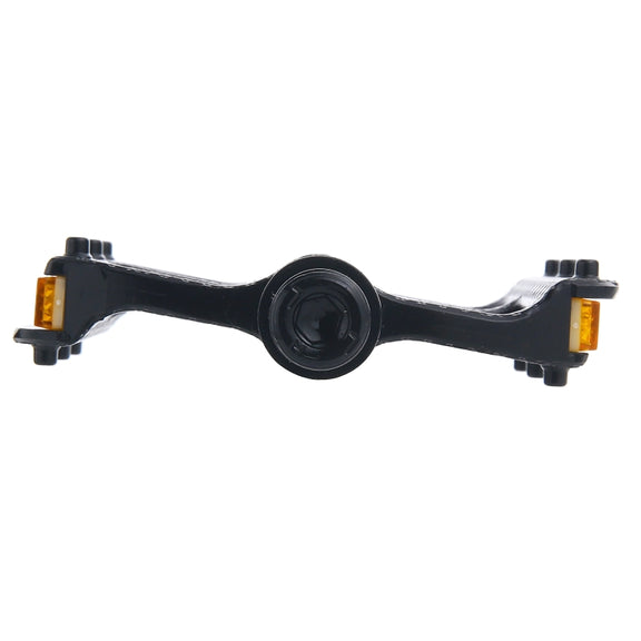 B610 1 Pair Mountain Bicycle Carbon Fiber Palin Bearing Pedals(Black)