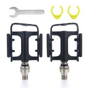 QR921 1 Pair Carbon Fiber Bicycle Quick Release Pedals(Black)