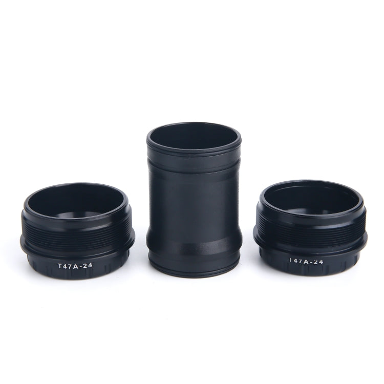 T47A24 Bottom Bracket Fits 68mm/73mm Width of Bicycle Frame(Black)