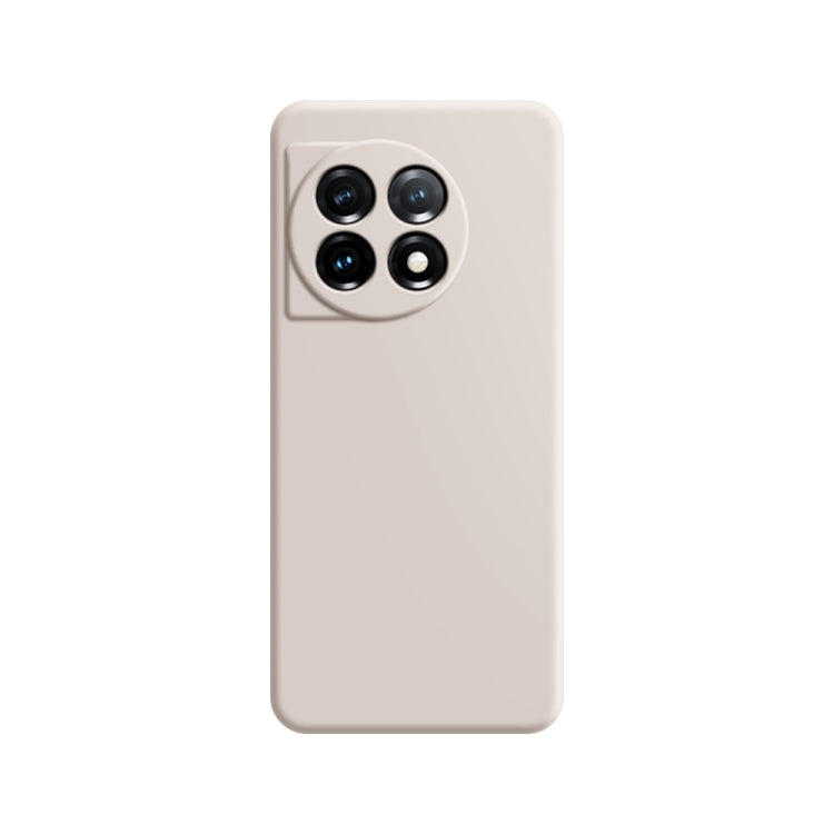 For OnePlus 11 Imitation Liquid Silicone Phone Case(White)