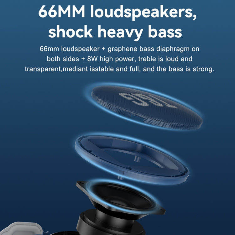 T&G TG376 360 Degree Full Screen LED Light RGB Multicolor Wireless Bluetooth Speaker Subwoofer(Grey)