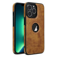 For iPhone 13 Pro Max Leather Texture Stitching Phone Case(Brown) - iPhone 13 Pro Max Cases by PMC TechLife | Online Shopping South Africa | PMC TechLife