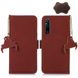 For Sony Xperia 1 V Genuine Leather Magnetic RFID Leather Phone Case(Coffee) - Sony Cases by PMC TechLife | Online Shopping South Africa | PMC TechLife | Buy Now Pay Later Mobicred
